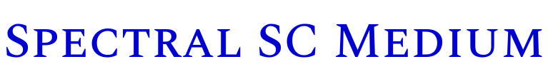 Spectral SC Medium font